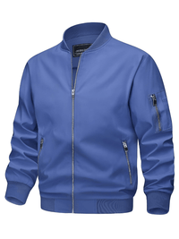 Thumbnail for Men's Thin Bomber Jacket -, Jackets , Drestiny , 4XL, Australia, Black, Blue, Bomber Jackets, Brown, Dark Blue, Green, Grey, Jackets, Khaki, L, Light Blue, M, Pink, Royal Blue, Sky Blue, United Kingdom, United States, White, Wine Red, XL, XXL, XXXL , Drestiny , www.shopdrestiny.com