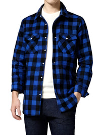 Thumbnail for Men's Long Sleeve Plaid Checkered Shirt -, Flannel Shirt , Drestiny , Australia, Black, Blue, Canada, Casual Shirts, FR, Green, L, Long Sleeves, M, New Zealand, Red, S, United Kingdom, United States, White, XL, XXL, Yellow , Drestiny , www.shopdrestiny.com