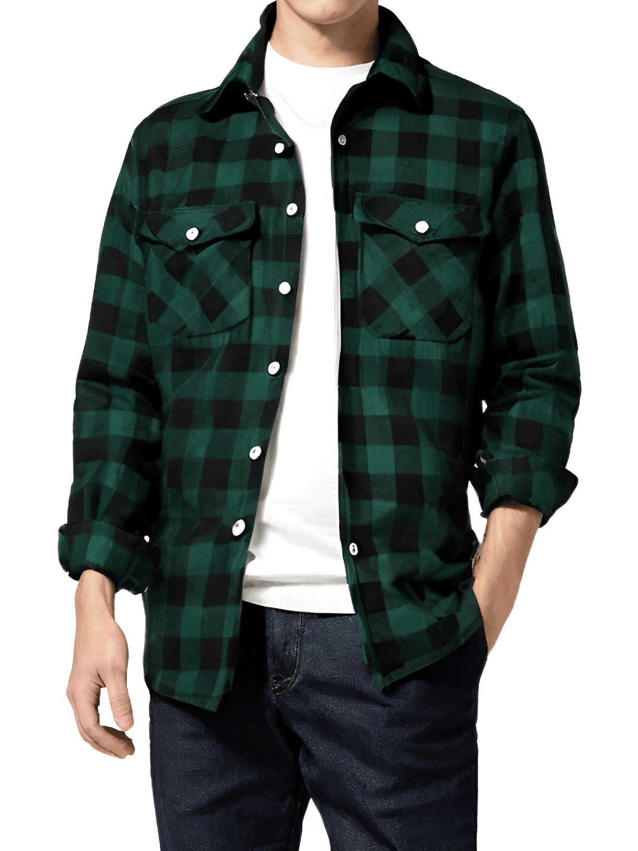 Men's Long Sleeve Plaid Checkered Shirt -, Flannel Shirt , Drestiny , Australia, Black, Blue, Canada, Casual Shirts, FR, Green, L, Long Sleeves, M, New Zealand, Red, S, United Kingdom, United States, White, XL, XXL, Yellow , Drestiny , www.shopdrestiny.com