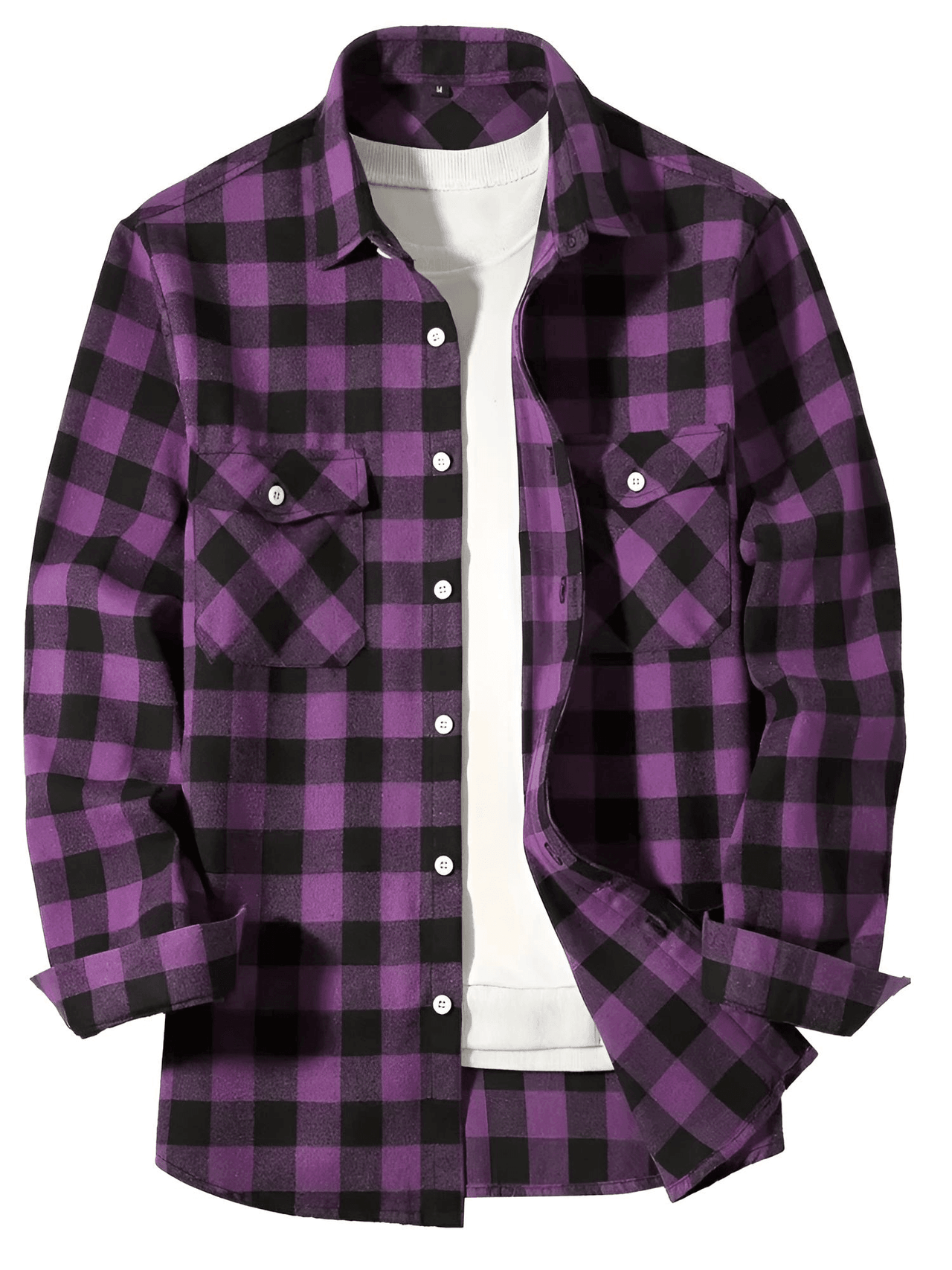 Men's Long Sleeve Plaid Checkered Shirt -, Flannel Shirt , Drestiny , Australia, Black, Blue, Canada, Casual Shirts, Green, L, Long Sleeves, M, New Zealand, Purple, Red, S, United Kingdom, United States, White, XL, XXL, XXXL, Yellow , Drestiny , www.shopdrestiny.com