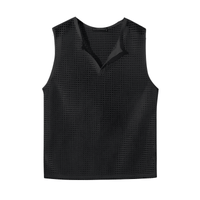 Thumbnail for Men's Mesh Hollow Out Solid V Neck Tank Top -, Shirts , Drestiny , 4XL, 5XL, Australia, Black, Casual Shirts, Gender_Men, L, M, New Zealand, Pink, S, Sleeveless, Tank Tops, United Kingdom, United States, White, XL, XXL, XXXL , Drestiny , www.shopdrestiny.com