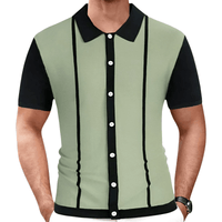 Thumbnail for Men's Striped Polo Shirt -, Polo Shirt , Drestiny , Australia, Black, Blue, Brown, Casual Shirts, Dress Shirts, Green, L, M, New Zealand, Pink, Polo Shirts, Short Sleeves, T-Shirts, United Kingdom, United States, XL, XXL, XXXL , Drestiny , www.shopdrestiny.com