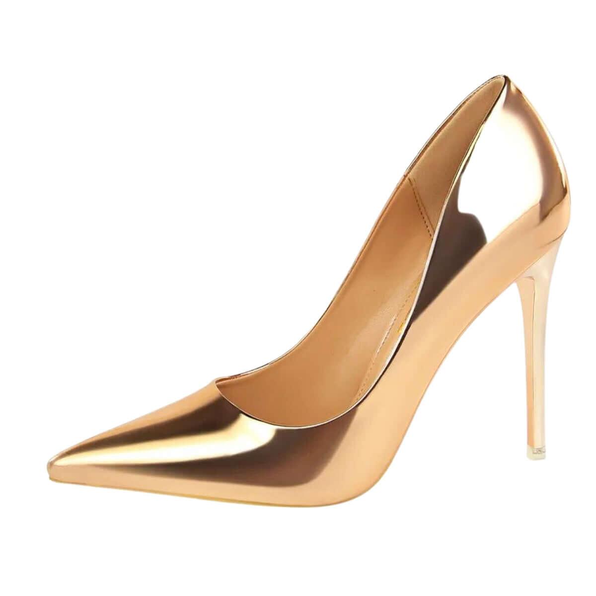 Metallic High Heel Pumps For Women -, Pumps , Drestiny , 10, 10.5, 6.5, 7.5, 8.5, 9, 9.5, Australia, Black, Blue, Bronze, Champagne, FR, Gold, Green, Heels, High Heels, Pumps, Red, Silver, Stilettos, United Kingdom, United States , Drestiny , www.shopdrestiny.com