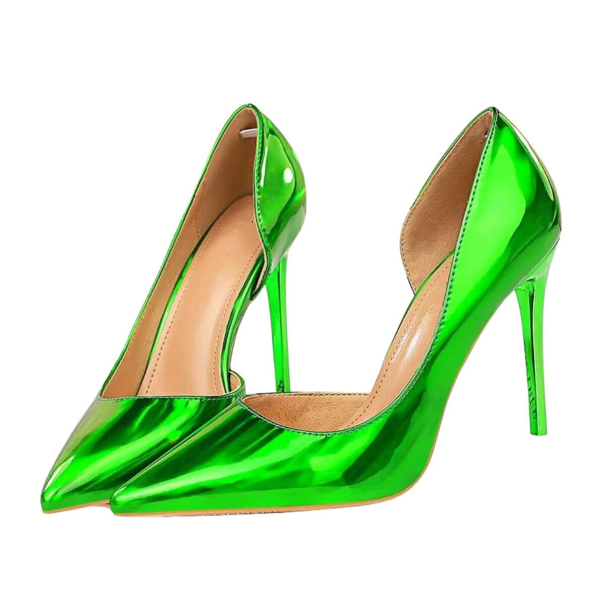 Metallic High Heel Pumps For Women -, Pumps , Drestiny , 10, 10.5, 6.5, 7.5, 8.5, 9, 9.5, Australia, Black, Blue, Bronze, Champagne, FR, Gold, Green, Heels, High Heels, Pumps, Red, Silver, Stilettos, United Kingdom, United States , Drestiny , www.shopdrestiny.com