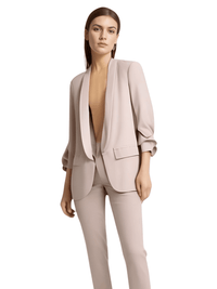 Thumbnail for Modern Three Quarter Pile Sleeve Blazer For Women - In 8 Colors! -, Blazers , Drestiny , Australia, Beige, Black, Blazers, Brown, Fuchsia, Gold, Green, Hot Pink, Jackets, Khaki, L, M, New Zealand, Pink, S, United Kingdom, United States, Wine Red, Yellow , Drestiny , www.shopdrestiny.com