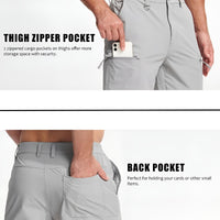 Thumbnail for Moisture Wicking Casual Shorts Mens Cargo Work Shorts Rip-Stop