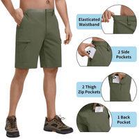 Thumbnail for Moisture Wicking Casual Shorts Mens Cargo Work Shorts Rip-Stop