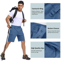 Thumbnail for Moisture Wicking Casual Shorts Mens Cargo Work Shorts Rip-Stop