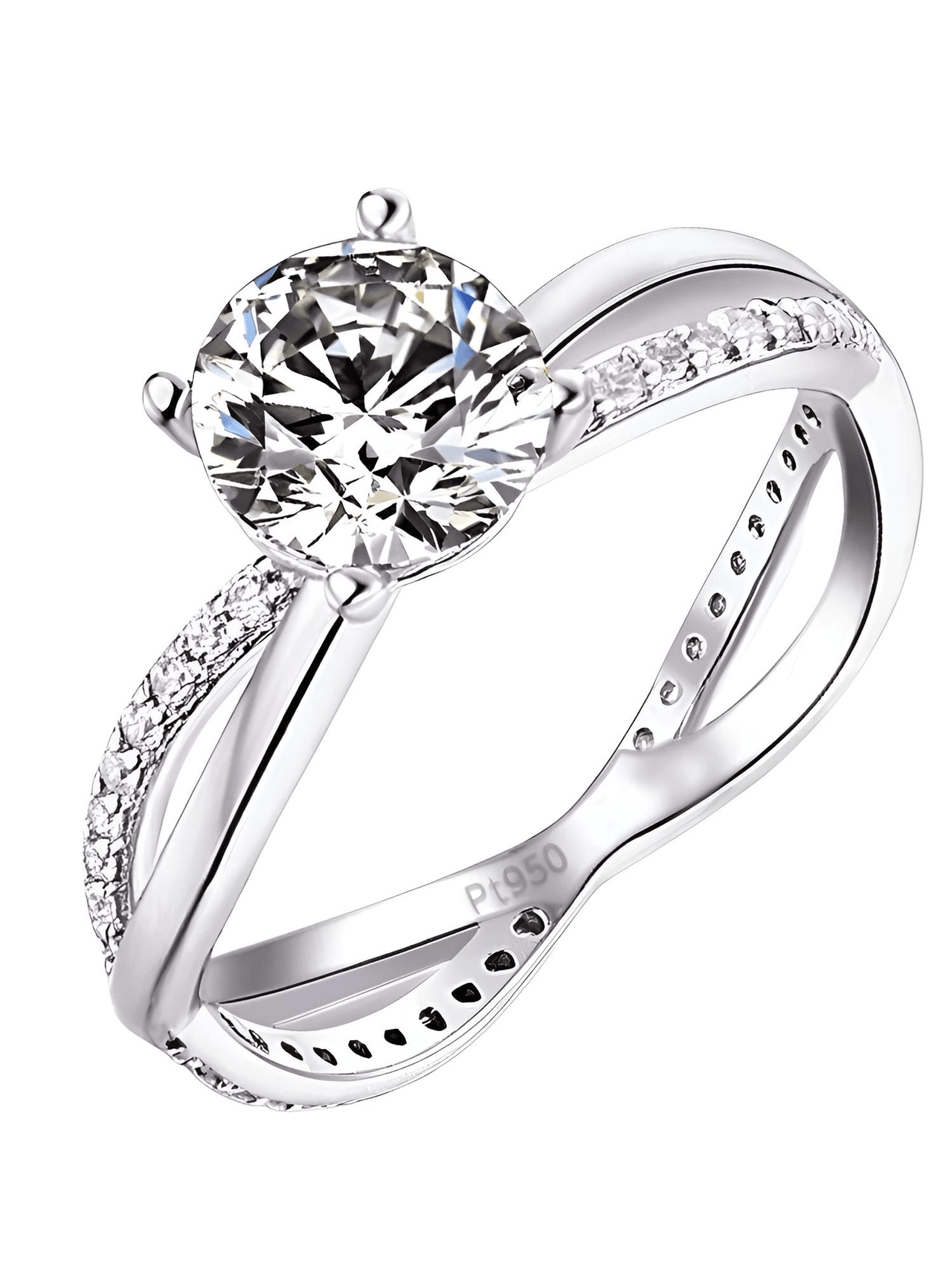 Never Fade D Color Luxury Real Platinum 1-Carat Moissanite Ring -, Rings , Drestiny , 4, 4.5, 5, 5.5, 6, 6.5, 7, 7.5, 8, 8.5, 9, 9.5, Australia, Canada, New Zealand, Rings, Silver, United Kingdom, United States , Drestiny , www.shopdrestiny.com