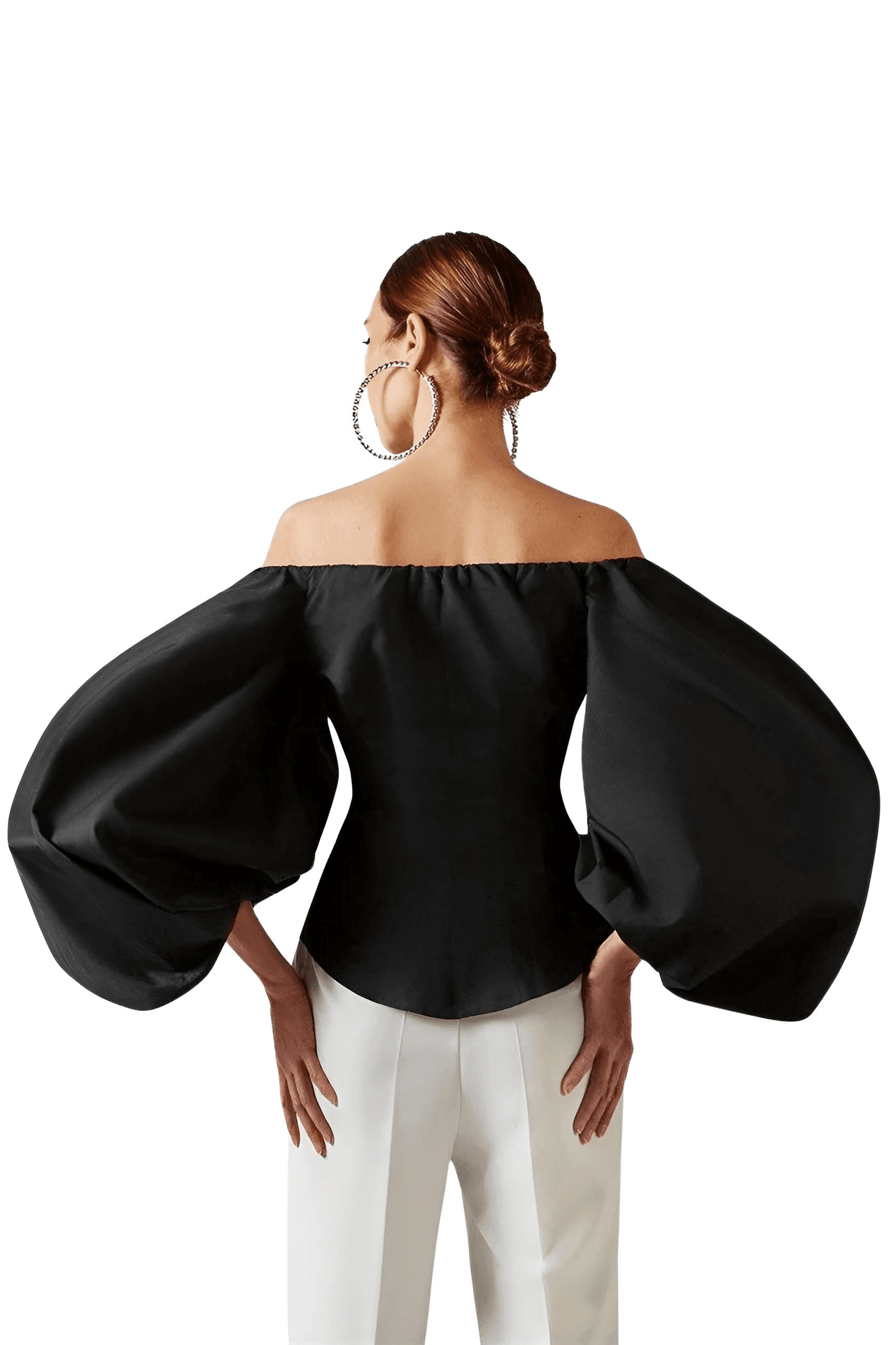 Off Shoulder Lantern Sleeve Blouses For Women -, Blouses , Drestiny , Australia, Black, Blouses, Dress Shirts, FR, Khaki, L, Light Brown, Long Sleeves, M, New Zealand, Off Shoulder, S, United Kingdom, United States, White , Drestiny , www.shopdrestiny.com