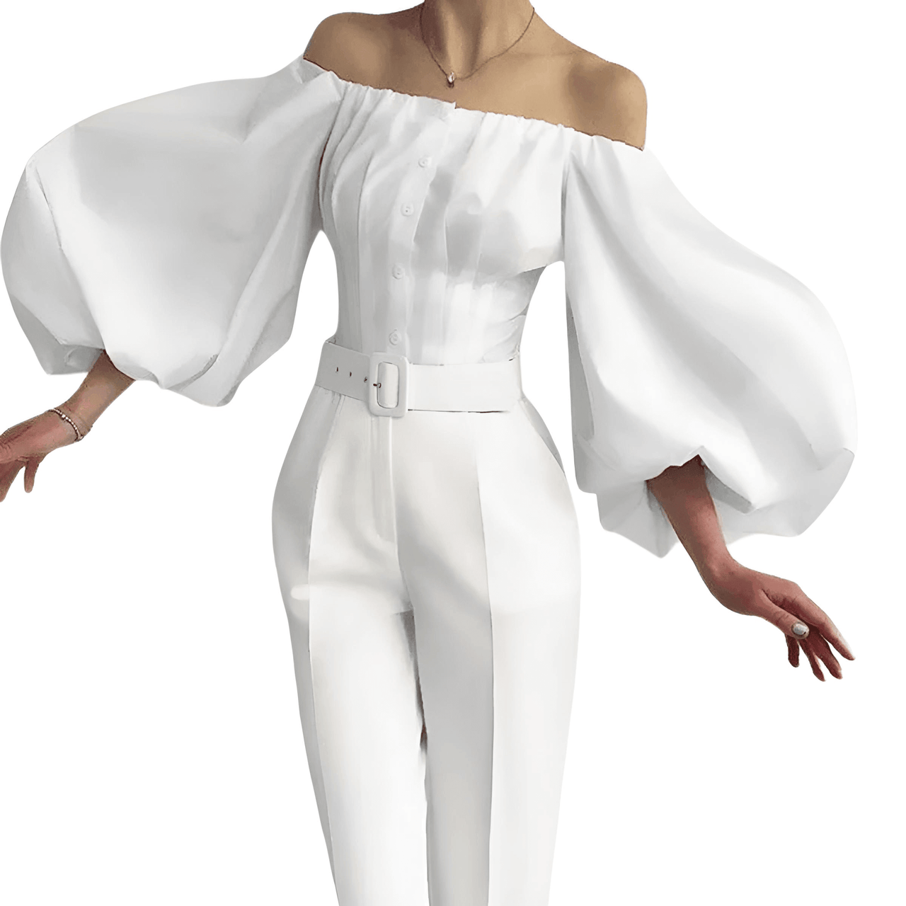 Off Shoulder Lantern Sleeve Blouses For Women -, Blouses , Drestiny , Australia, Black, Blouses, Dress Shirts, FR, Khaki, L, Light Brown, Long Sleeves, M, New Zealand, Off Shoulder, S, United Kingdom, United States, White , Drestiny , www.shopdrestiny.com