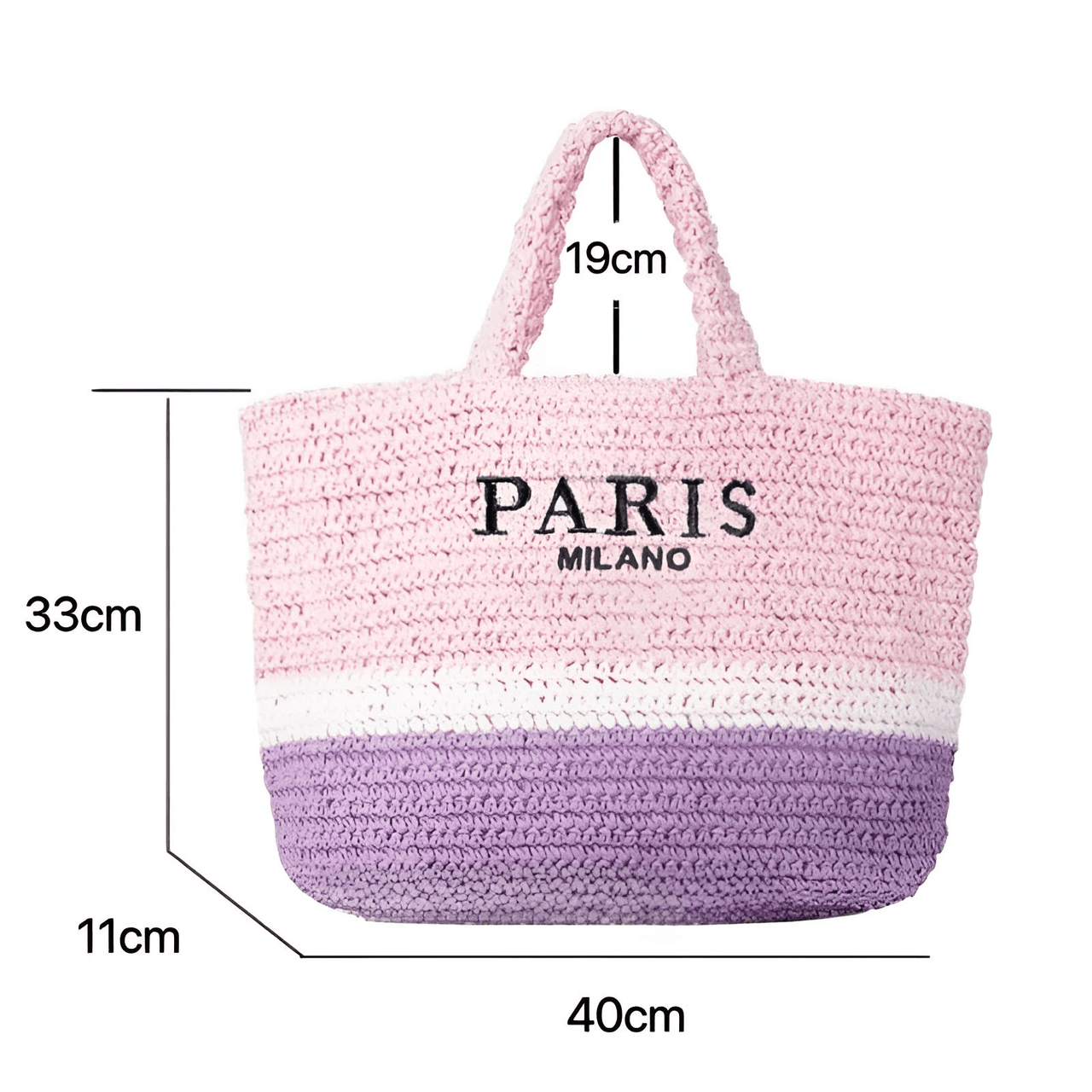 Raffia Straw Paris Bags