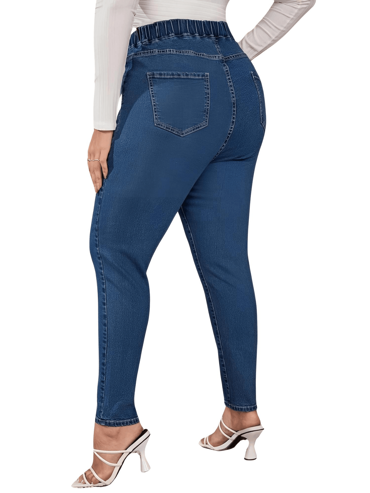 Plus Size Jeans for Women - High Waist Stretchy Full Length Skinny Jeans Up to 8XL! -, Jeans , Drestiny , 4XL, 5XL, 6XL, 7XL, 8XL, Australia, Black, Canada, Casual Pants, Dark Blue, FR, Jeans, Light Blue, New Zealand, United Kingdom, United States, XL, XXL, XXXL , Drestiny , www.shopdrestiny.com