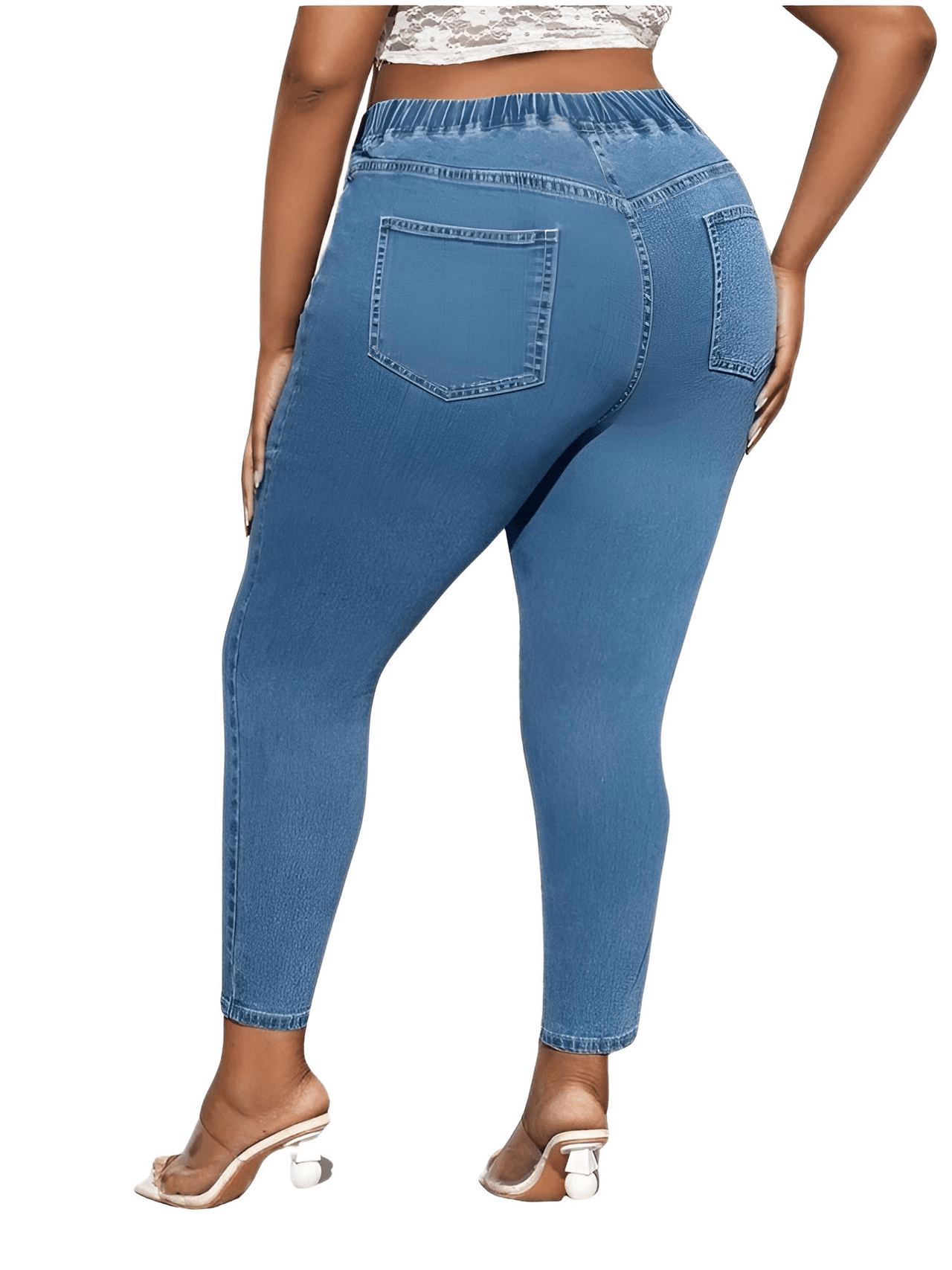 Plus Size Jeans for Women - High Waist Stretchy Full Length Skinny Jeans Up to 8XL! -, Jeans , Drestiny , 4XL, 5XL, 6XL, 7XL, 8XL, Australia, Black, Canada, Casual Pants, Dark Blue, FR, Jeans, Light Blue, New Zealand, United Kingdom, United States, XL, XXL, XXXL , Drestiny , www.shopdrestiny.com