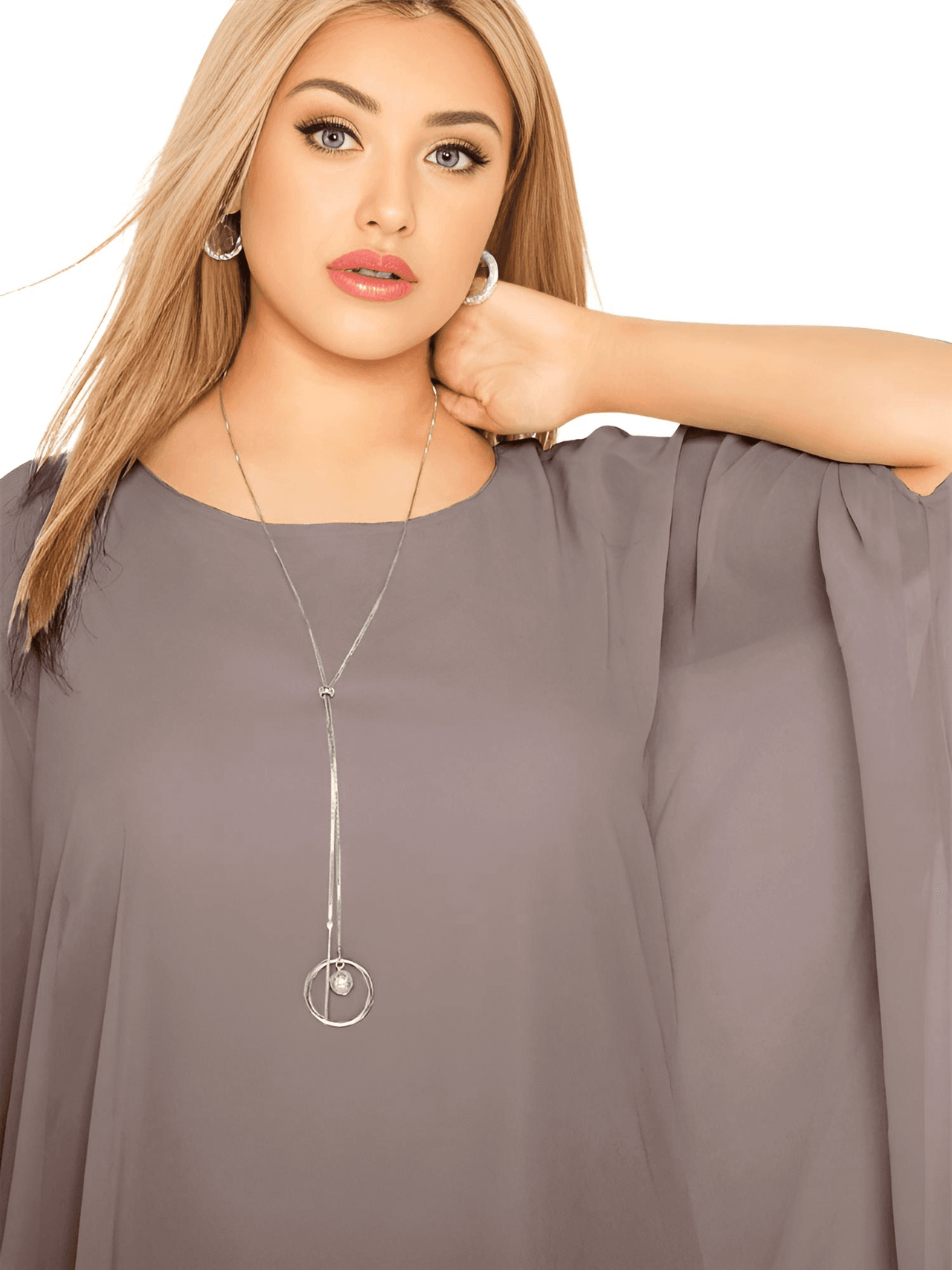 Plus Size Loose Batwing Sleeve Elegant Tunic Top - Up to 8XL! -, Blouses , Drestiny , 4XL, 5XL, 6XL, 7XL, 8XL, Australia, Blouses, Brown, Casual Shirts, Dress Shirts, Khaki, L, New Zealand, Short Sleeves, Sienna, United Kingdom, United States, XL, XXL, XXXL , Drestiny , www.shopdrestiny.com