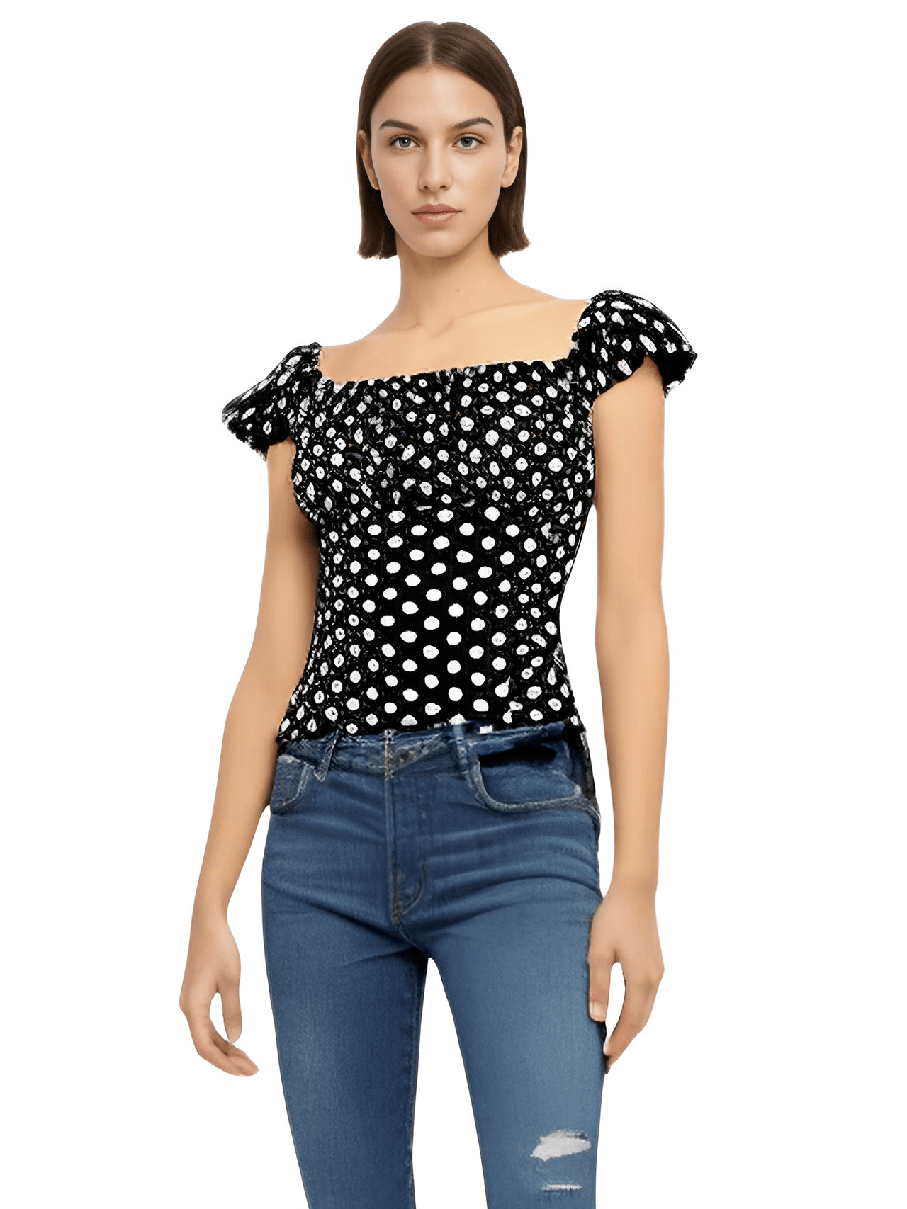 Puff Sleeve Retro Tops For Women -, Shirts & Tops , Drestiny , Australia, Black, Blouses, Blue, Brown, Canada, Casual Shirts, Deep Pink, Gender_Women, Green, L, M, New Zealand, Pink, Purple, Red, S, Short Sleeves, T-Shirts, United Kingdom, United States, White, XL, XXL, Yellow , Drestiny , www.shopdrestiny.com