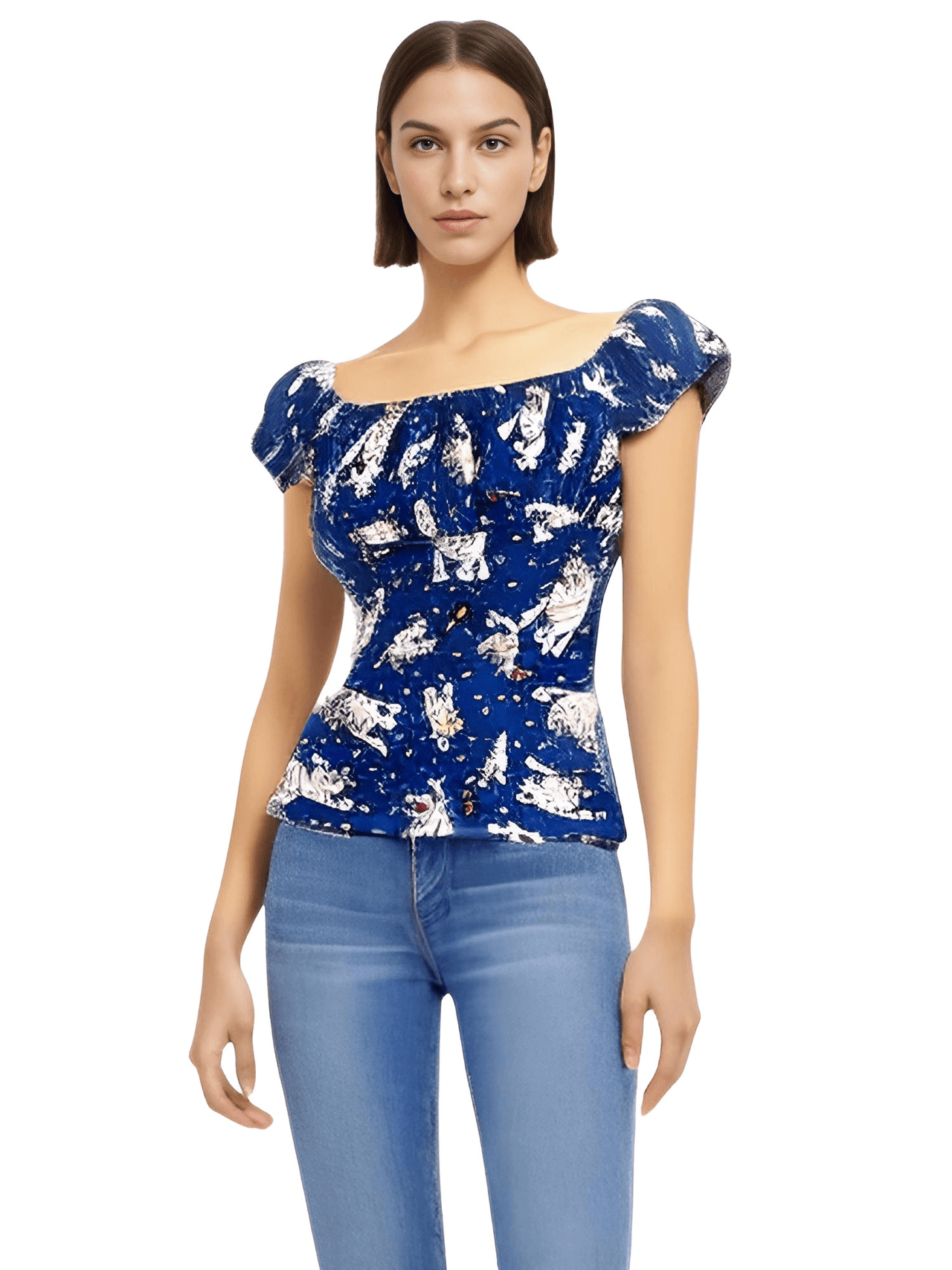 Puff Sleeve Retro Tops For Women -, Shirts & Tops , Drestiny , Australia, Black, Blouses, Blue, Brown, Canada, Casual Shirts, Deep Pink, Gender_Women, Green, L, M, New Zealand, Pink, Purple, Red, S, Short Sleeves, T-Shirts, United Kingdom, United States, White, XL, XXL, Yellow , Drestiny , www.shopdrestiny.com