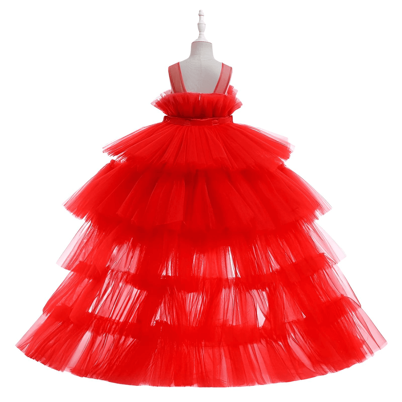 Puffy Tulle Girls Dress Trailing First Communion Party Dresses For Girl -, , Drestiny , 18M, 24M, 3T, 4T, 5T, 6T, 7T, 8T, Australia, Black, Canada, Dark Green, Dresses, Girls, Hot Pink, Light Blue, New Zealand, Peach, Pink, Purple, Red, Sleeveless, TD, United Kingdom, United States, White , Drestiny , www.shopdrestiny.com