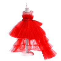 Thumbnail for Puffy Tulle Girls Dress Trailing First Communion Party Dresses For Girl -, , Drestiny , 18M, 24M, 3T, 4T, 5T, 6T, 7T, 8T, Australia, Black, Canada, Dark Green, Dresses, Girls, Hot Pink, Light Blue, New Zealand, Peach, Pink, Purple, Red, Sleeveless, TD, United Kingdom, United States, White , Drestiny , www.shopdrestiny.com