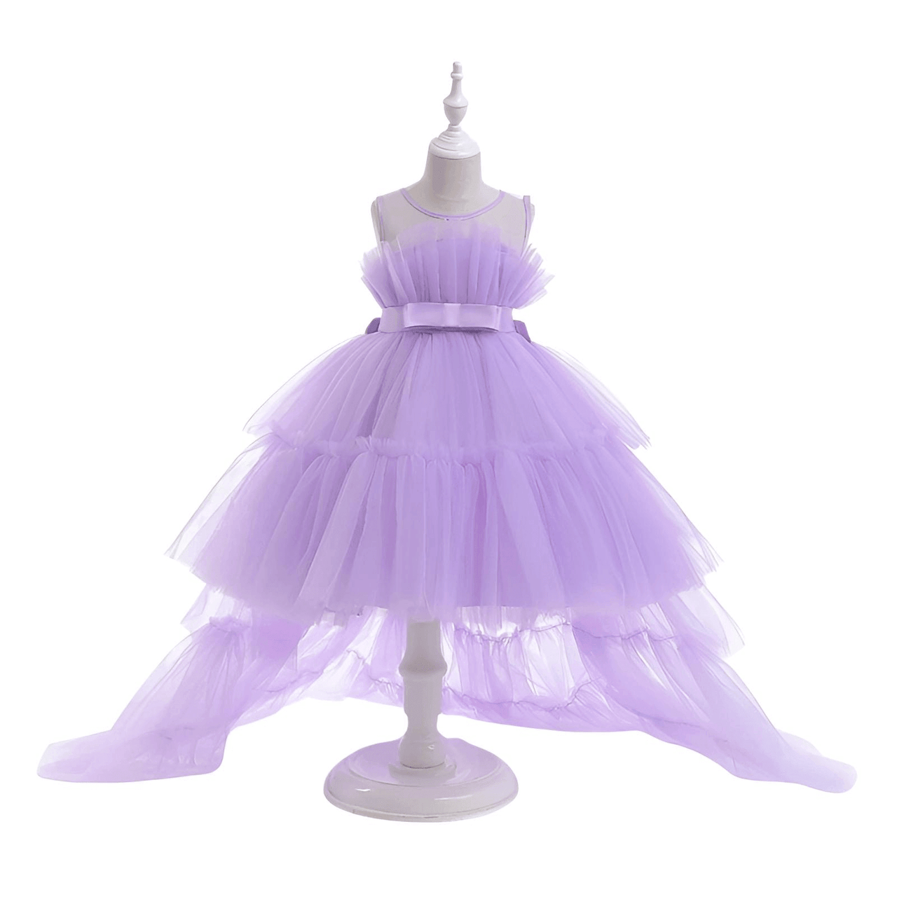 Puffy Tulle Girls Dress Trailing First Communion Party Dresses For Girl -, , Drestiny , 18M, 24M, 3T, 4T, 5T, 6T, 7T, 8T, Australia, Black, Canada, Dark Green, Dresses, Girls, Hot Pink, Light Blue, New Zealand, Peach, Pink, Purple, Red, Sleeveless, TD, United Kingdom, United States, White , Drestiny , www.shopdrestiny.com