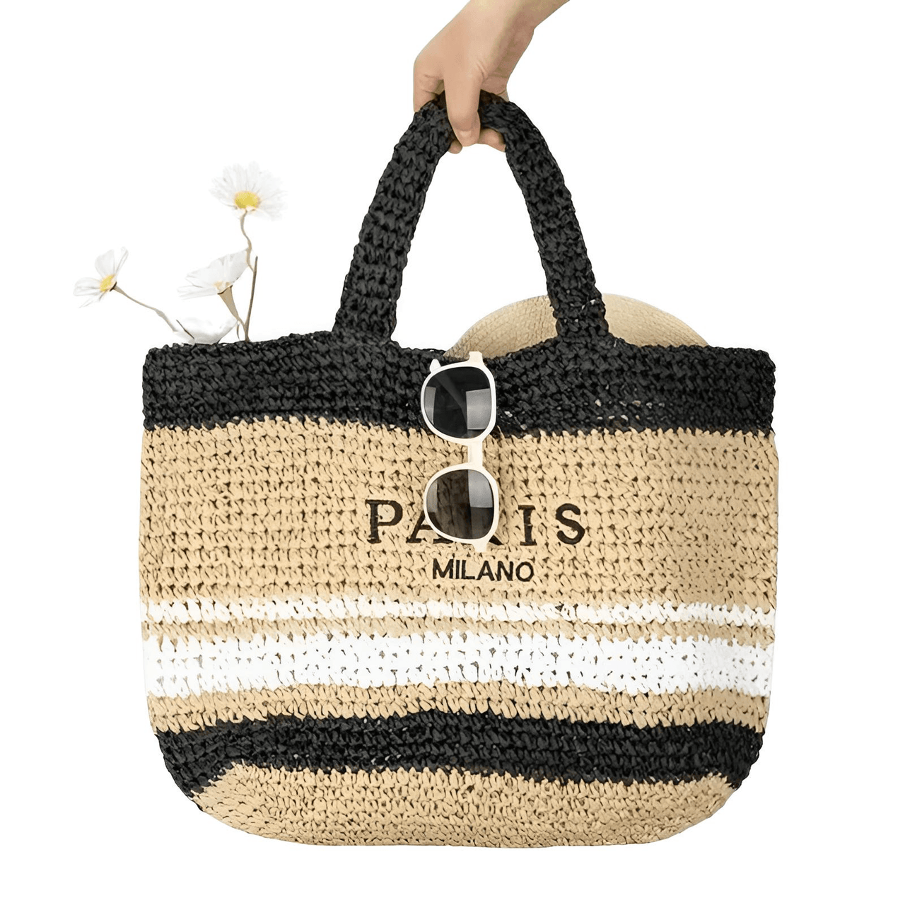 Raffia Straw Paris Bags