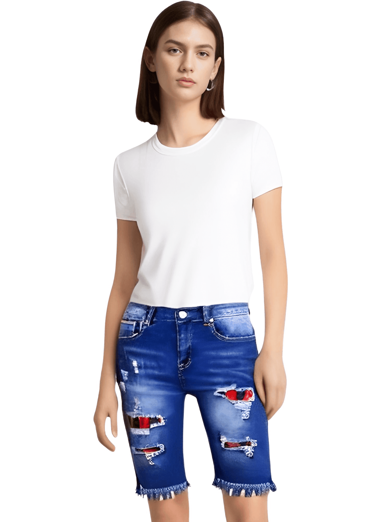 Women's Ripped Jean Summer Shorts -, Shorts , Drestiny , Australia, Black, Brown, Canada, Dark Blue, L, Leopard, Light Blue, M, New Zealand, Red, S, Shorts, United Kingdom, United States, XL, XXL , Drestiny , www.shopdrestiny.com