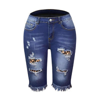 Thumbnail for Women's Ripped Jean Summer Shorts -, Shorts , Drestiny , Australia, Black, Brown, Canada, Dark Blue, L, Leopard, Light Blue, M, New Zealand, Red, S, Shorts, United Kingdom, United States, XL, XXL , Drestiny , www.shopdrestiny.com