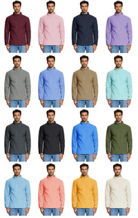 Thumbnail for Quarter-Zip Pullover Tops Mens Fleece Sweatshirts