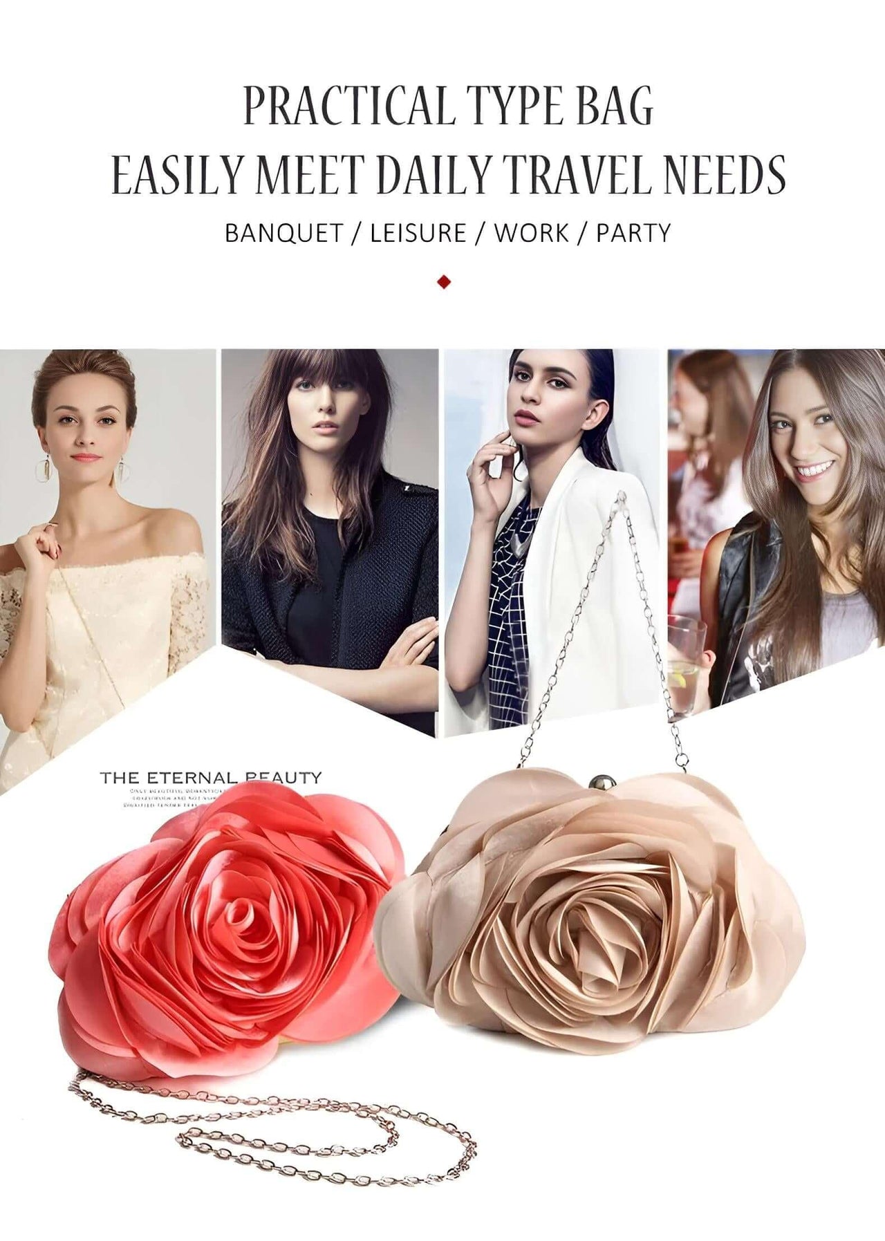 Satin Lined Floral Small Purse For Women -, Purses , Drestiny , Apricot, Australia, Beige, Black, Canada, Champagne, Clutches, Deep Pink, Handbags, New Zealand, Purple, Purses, Red, Silver, Teal, United Kingdom, United States, Watermelon Red , Drestiny , www.shopdrestiny.com