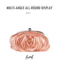 Thumbnail for Satin Lined Floral Small Purse For Women -, Purses , Drestiny , Apricot, Australia, Beige, Black, Canada, Champagne, Clutches, Deep Pink, Handbags, New Zealand, Purple, Purses, Red, Silver, Teal, United Kingdom, United States, Watermelon Red , Drestiny , www.shopdrestiny.com