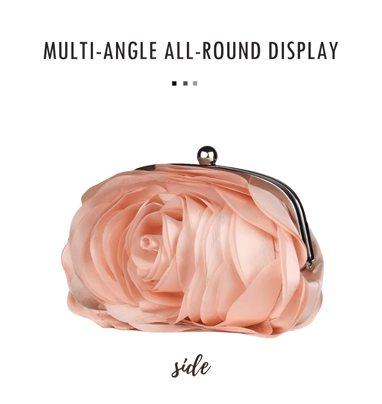 Satin Lined Floral Small Purse For Women -, Purses , Drestiny , Apricot, Australia, Beige, Black, Canada, Champagne, Clutches, Deep Pink, Handbags, New Zealand, Purple, Purses, Red, Silver, Teal, United Kingdom, United States, Watermelon Red , Drestiny , www.shopdrestiny.com