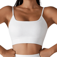 Thumbnail for Seamless Yoga Set Female Women's Crop Top Bra & Shorts 2PCS -, Short Sets , Drestiny , Australia, Black, Blue, Canada, Crop Tops, Dark Blue, Gender_Women, Grey, L, M, Navy, New Zealand, S, Sets, Short Sets, Shorts, Sleeveless, United Kingdom, United States, White , Drestiny , www.shopdrestiny.com