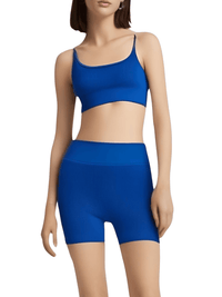 Thumbnail for Seamless Yoga Set Female Women's Crop Top Bra & Shorts 2PCS -, Short Sets , Drestiny , Australia, Black, Blue, Canada, Crop Tops, Dark Blue, Gender_Women, Grey, L, M, Navy, New Zealand, S, Sets, Short Sets, Shorts, Sleeveless, United Kingdom, United States, White , Drestiny , www.shopdrestiny.com