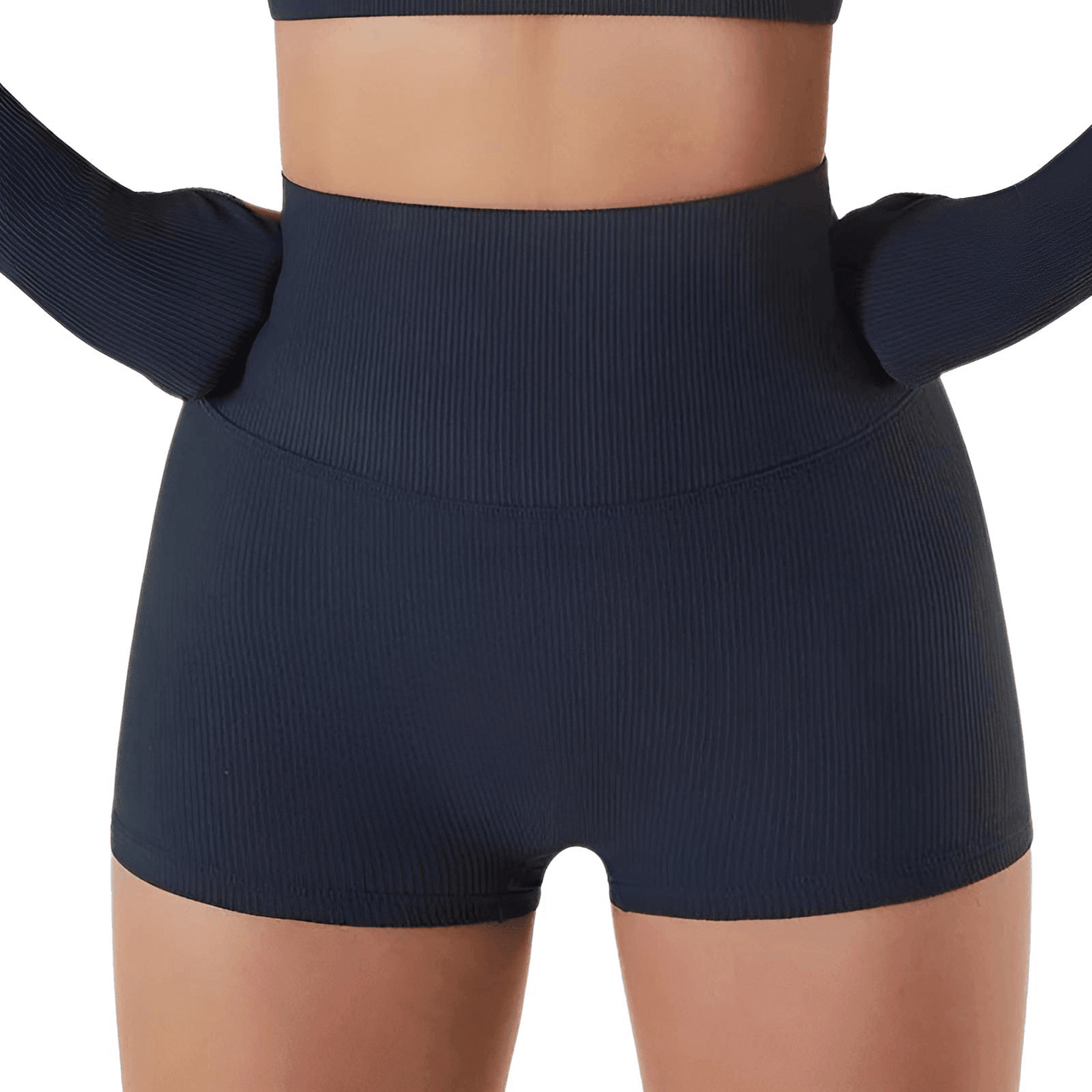 Seamless Yoga Set Female Women's Crop Top Bra & Shorts 2PCS -, Short Sets , Drestiny , Australia, Black, Blue, Canada, Crop Tops, Dark Blue, Gender_Women, Grey, L, M, Navy, New Zealand, S, Sets, Short Sets, Shorts, Sleeveless, United Kingdom, United States, White , Drestiny , www.shopdrestiny.com