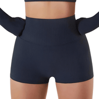 Thumbnail for Seamless Yoga Set Female Women's Crop Top Bra & Shorts 2PCS -, Short Sets , Drestiny , Australia, Black, Blue, Canada, Crop Tops, Dark Blue, Gender_Women, Grey, L, M, Navy, New Zealand, S, Sets, Short Sets, Shorts, Sleeveless, United Kingdom, United States, White , Drestiny , www.shopdrestiny.com