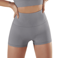 Thumbnail for Seamless Yoga Set Female Women's Crop Top Bra & Shorts 2PCS -, Short Sets , Drestiny , Australia, Black, Blue, Canada, Crop Tops, Dark Blue, Gender_Women, Grey, L, M, Navy, New Zealand, S, Sets, Short Sets, Shorts, Sleeveless, United Kingdom, United States, White , Drestiny , www.shopdrestiny.com