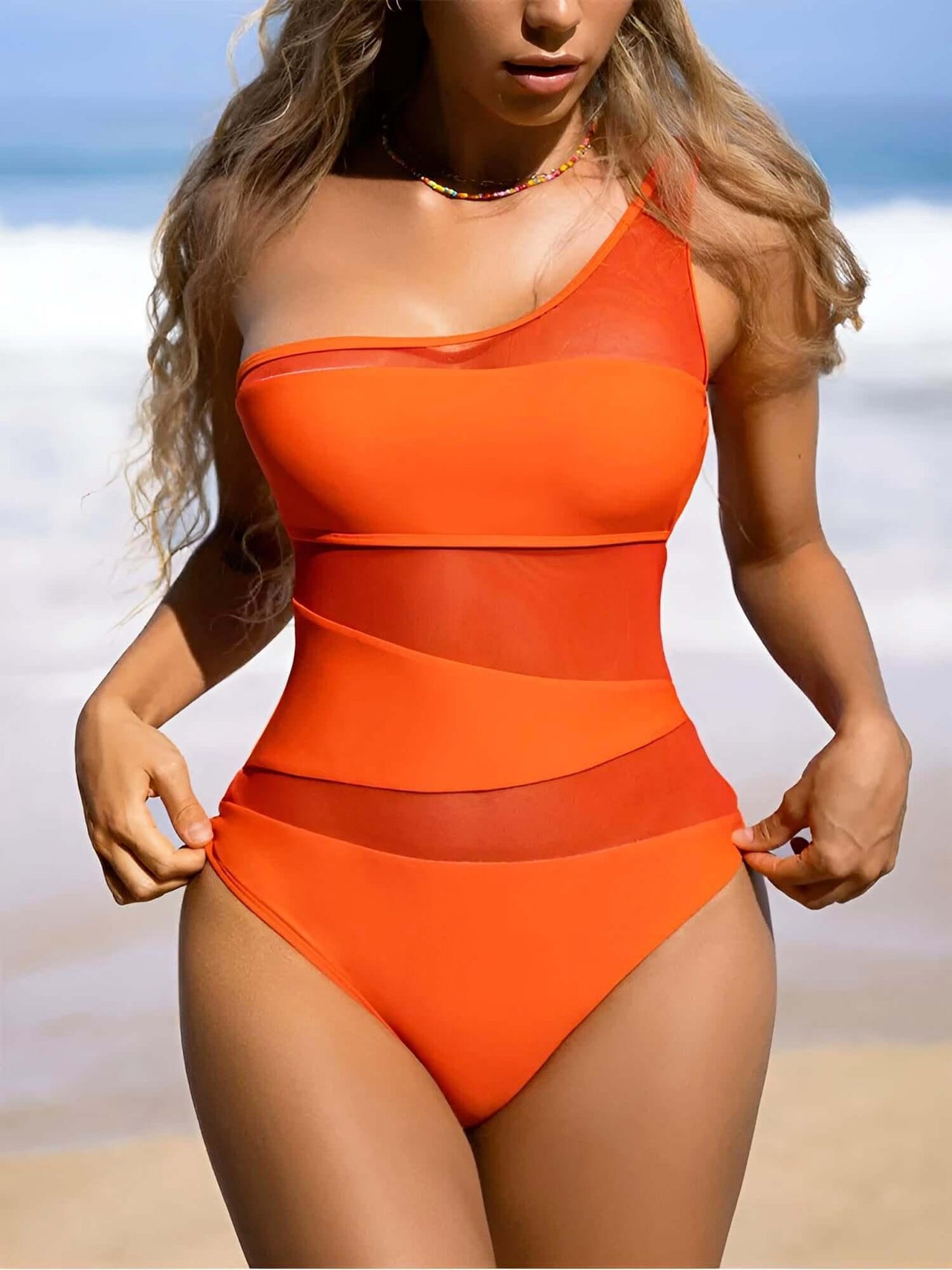 One Shoulder Sexy One-Piece Swimsuits For Women -, Swimwear , Drestiny , Australia, Black, Blue, Canada, Gender_Women, L, M, New Zealand, One Piece Swimwear, One Shoulder, Orange, S, United Kingdom, United States , Drestiny , www.shopdrestiny.com