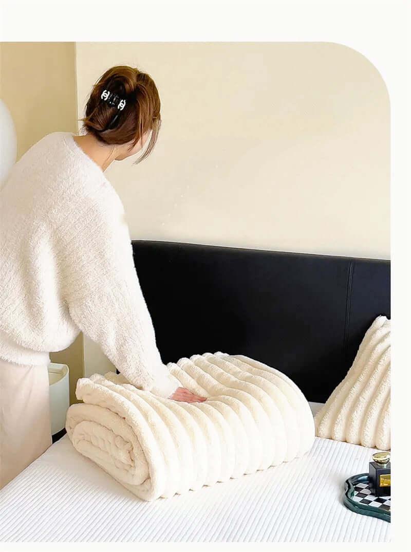 Soft Coral Fleece Blanket - Feels Like Rabbit Fur! -, Blankets , Drestiny , Apricot, Australia, Avocado Green, Beige, Blankets, Boys, Charcoal, French Grey, Girls, Light Grey, Pink, Reddish Brown, Steel Blue, TD, United Kingdom, United States, Yellow , Drestiny , www.shopdrestiny.com