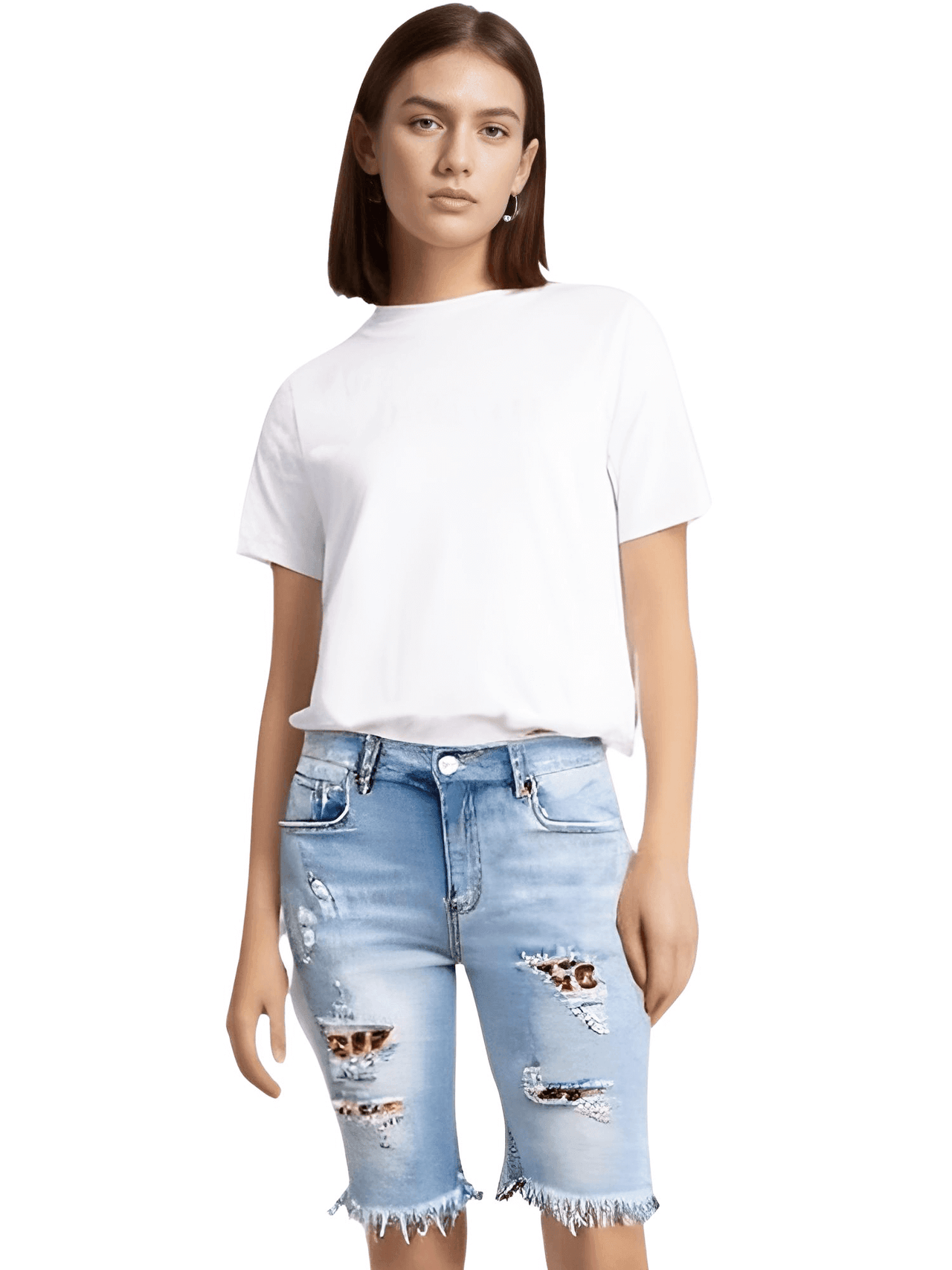 Women's Ripped Jean Summer Shorts -, Shorts , Drestiny , Australia, Black, Brown, Canada, Dark Blue, L, Leopard, Light Blue, M, New Zealand, Red, S, Shorts, United Kingdom, United States, XL, XXL , Drestiny , www.shopdrestiny.com