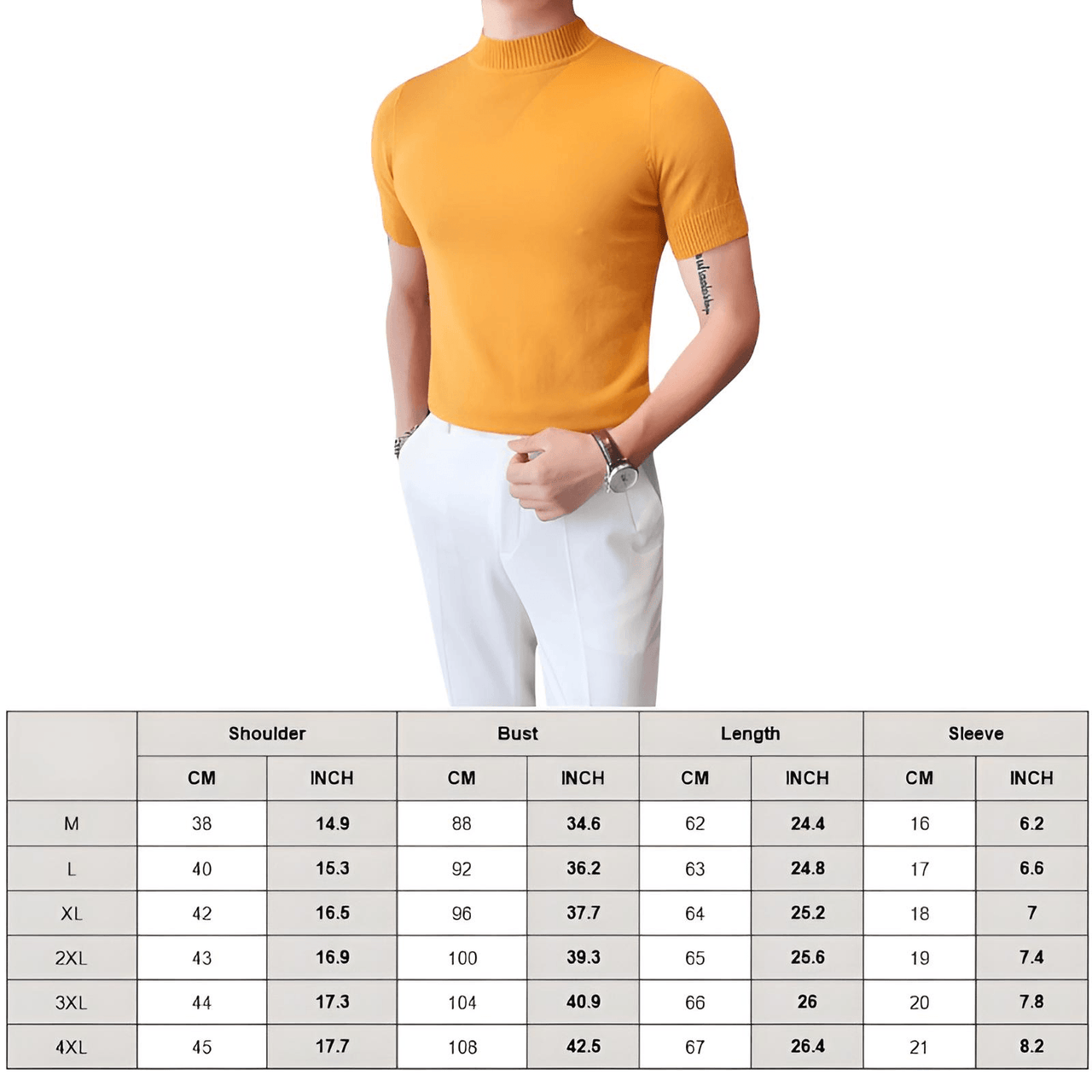 Short Sleeve Men's Mock Neck Shirt -, Turtlenecks , Drestiny , 4XL, Australia, Black, Blue, Bright Blue, Brown, Casual Shirts, Dark Blue, Dark Green, Dark Grey, Dress Shirts, FR, L, M, Navy, New Zealand, Red, Short Sleeves, T-Shirts, Tan, Turtlenecks, United Kingdom, United States, White, XL, XXL, XXXL, Yellow , Drestiny , www.shopdrestiny.com