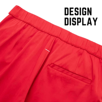 Thumbnail for Side Zipper Straight Pant Loose Red Wide Leg Pants + Jacket Fashion Streetwear