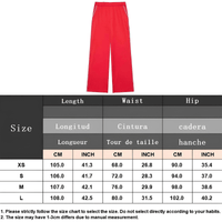 Thumbnail for Stylish red wide-leg pants with a side zipper, paired with a matching jacket, perfect for trendy streetwear looks. Shop Drestiny and get FREE shipping, and we'll even pay the taxes! 