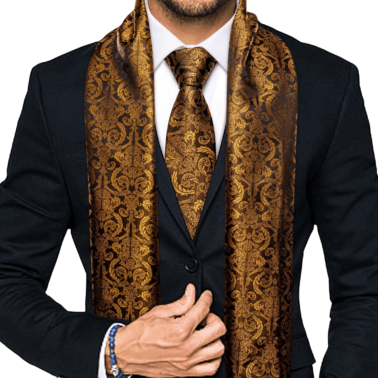 Silk Scarf & Silk Tie Sets For Men -, Tie Sets , Drestiny , Australia, Black, Blue, Canada, Cuff Links, Cufflinks, Dark Green, Dark Purple, Gold, Green, Grey, Navy, New Zealand, Pocket Squares, Purple, Red, Scarves, Sets, Ties, United Kingdom, United States, Wine Red , Drestiny , www.shopdrestiny.com