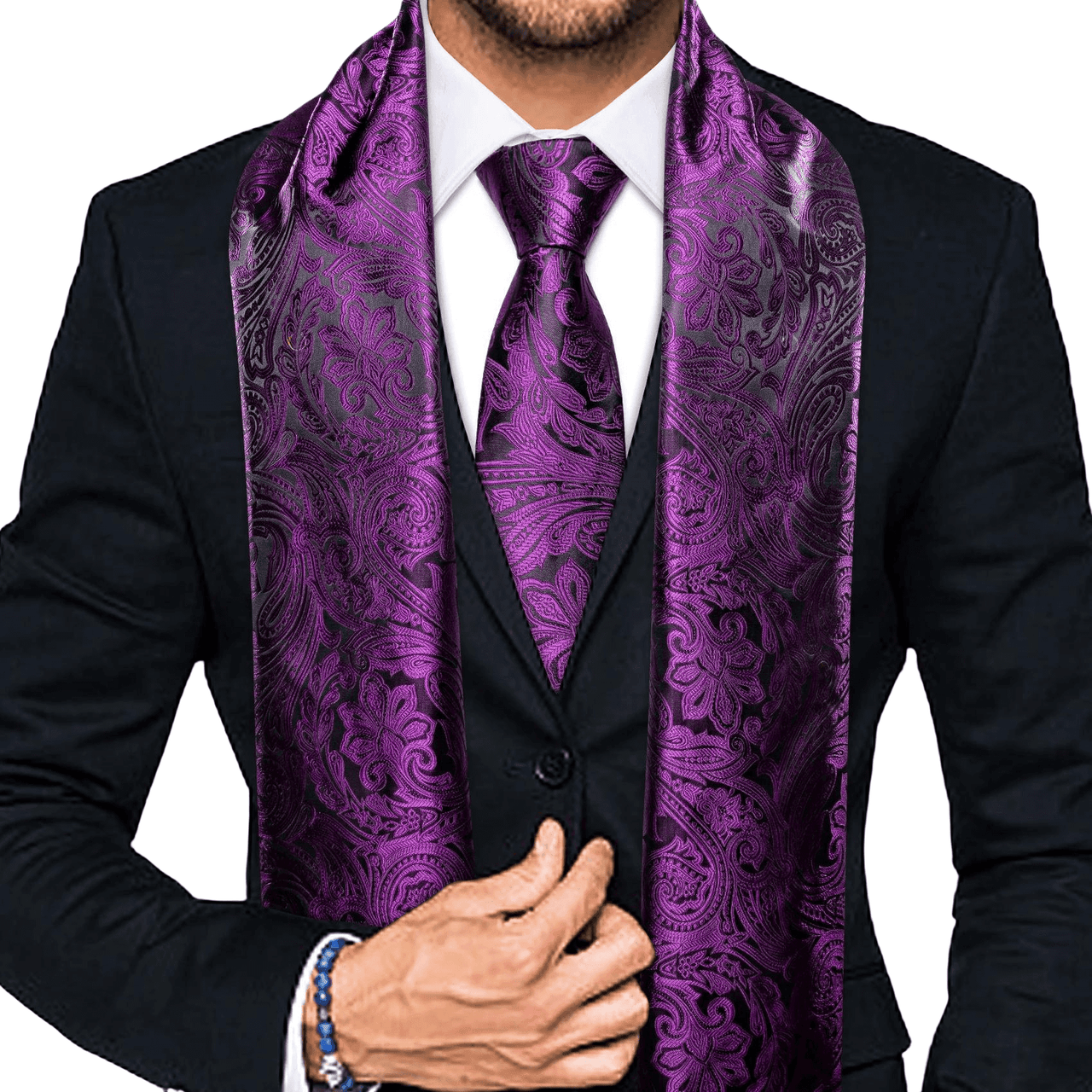 Silk Scarf & Silk Tie Sets For Men -, Tie Sets , Drestiny , Australia, Black, Blue, Canada, Cuff Links, Cufflinks, Dark Green, Dark Purple, Gold, Green, Grey, Navy, New Zealand, Pocket Squares, Purple, Red, Scarves, Sets, Ties, United Kingdom, United States, Wine Red , Drestiny , www.shopdrestiny.com