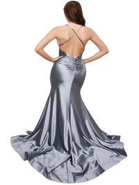 Thumbnail for Satin Backless Maxi Dress -, Dress , Drestiny , 10, 12, 14, 16, 2, 4, 6, 8, Australia, Black, Blue, Canada, Dark Red, Gold, Green, Maxi Dresses, New Zealand, Pink, Purple, Red, Silver, Sleeveless, United Kingdom, United States, Yellow , Drestiny , www.shopdrestiny.com