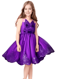 Thumbnail for Sleeveless Party Dresses For Girls -, Dress , Drestiny , 10, 2T, 3T, 4, 5, 6, 7, 8, 9, Australia, Canada, Dark Blue, Dresses, Girls, Green, Lavender, Light Blue, Light Purple, Navy, New Zealand, Pink, Purple, Red, Sleeveless, TD, United Kingdom, United States , Drestiny , www.shopdrestiny.com