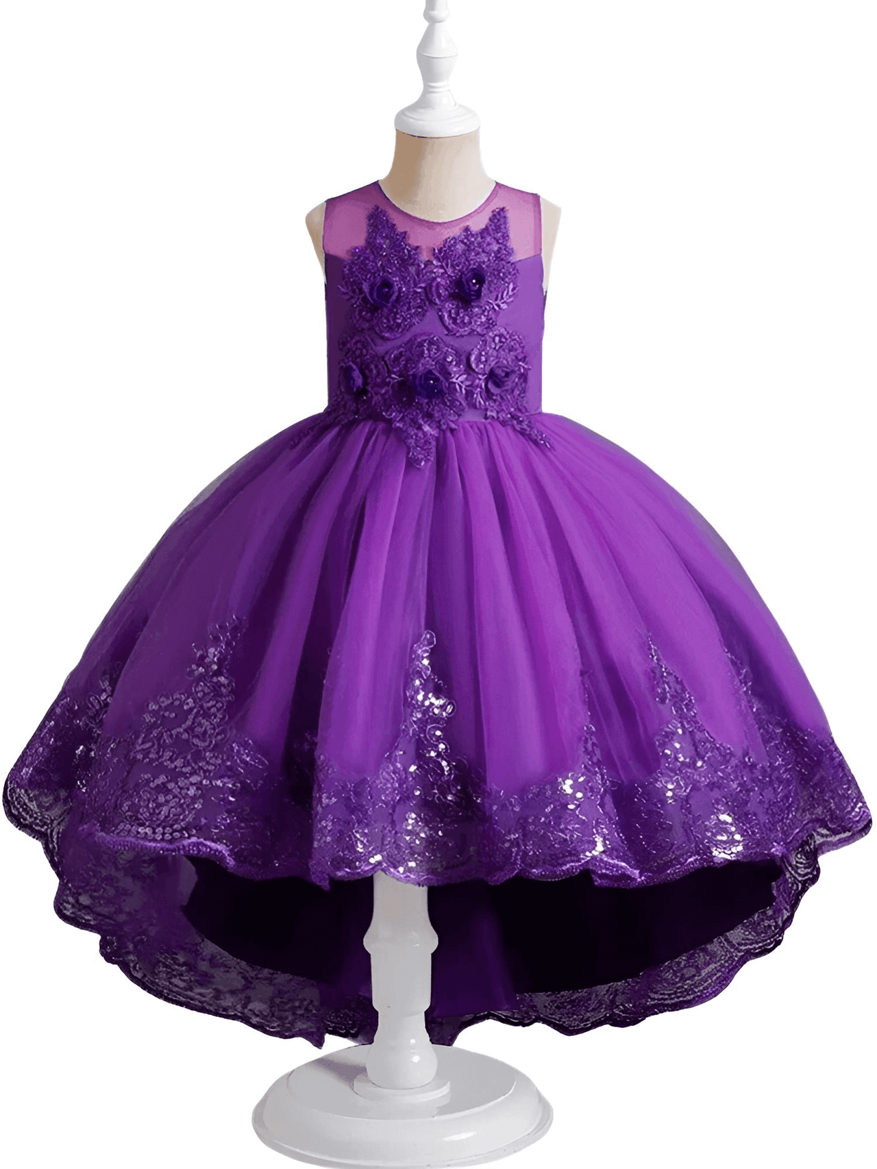 Sleeveless Party Dresses For Girls -, Dress , Drestiny , 10, 2T, 3T, 4, 5, 6, 7, 8, 9, Australia, Canada, Dark Blue, Dresses, Girls, Green, Lavender, Light Blue, Light Purple, Navy, New Zealand, Pink, Purple, Red, Sleeveless, TD, United Kingdom, United States , Drestiny , www.shopdrestiny.com