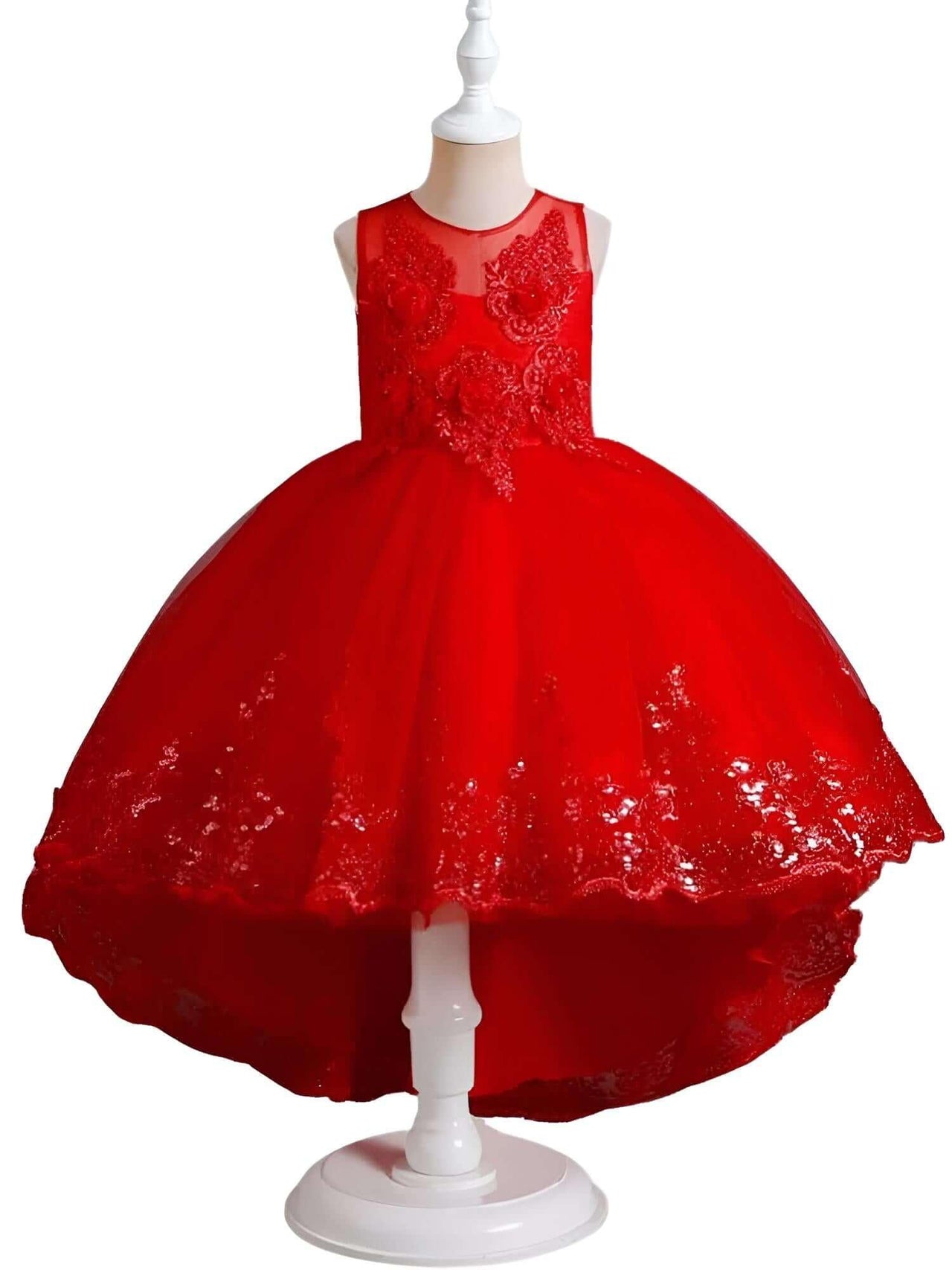 Sleeveless Party Dresses For Girls -, Dress , Drestiny , 10, 2T, 3T, 4, 5, 6, 7, 8, 9, Australia, Canada, Dark Blue, Dresses, Girls, Green, Lavender, Light Blue, Light Purple, Navy, New Zealand, Pink, Purple, Red, Sleeveless, TD, United Kingdom, United States , Drestiny , www.shopdrestiny.com