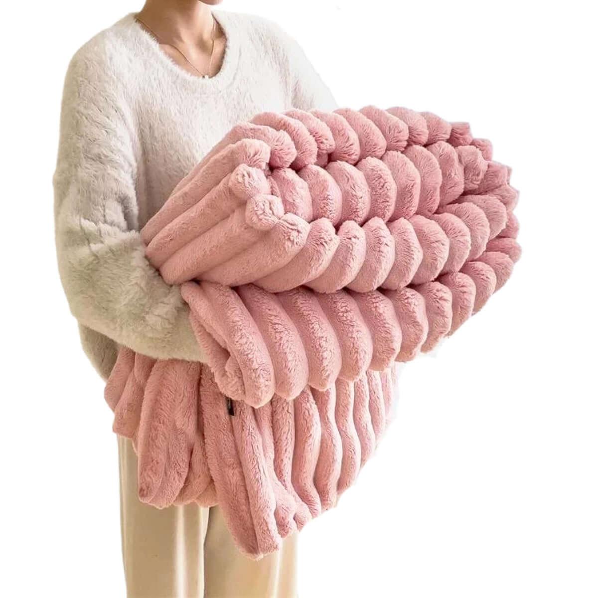 Soft Coral Fleece Blanket - Feels Like Rabbit Fur! -, Blankets , Drestiny , Apricot, Australia, Avocado Green, Beige, Blankets, Boys, Charcoal, French Grey, Girls, Light Grey, Pink, Reddish Brown, Steel Blue, TD, United Kingdom, United States, Yellow , Drestiny , www.shopdrestiny.com