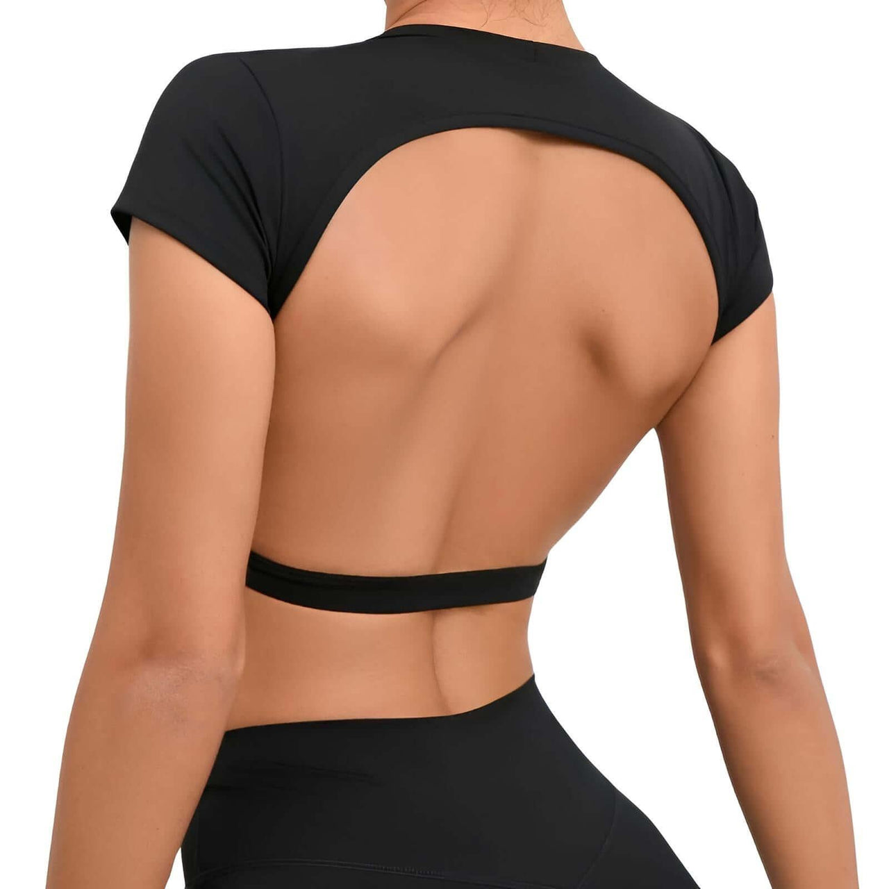 Sports Shirts Breathable Workout Sportswear Fitness Backless Gym Crop Tops For Women -, Crop Top , Drestiny , Australia, Black, Blue, Brown, Canada, Coffee, Crop Tops, Dark Blue, Deep Pink, FR, Gender_Women, Grey, Hot Pink, L, M, Navy, New Zealand, Peach, Pink, Purple, Red, S, Short Sleeves, Sky Blue, United Kingdom, United States, White , Drestiny , www.shopdrestiny.com